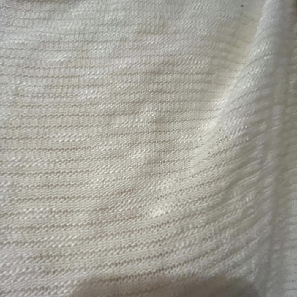 Skies are Blue Lightweight Open Front Cardigan Hooded Size Small Cream Color - Picture 7 of 16